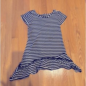 (XS) Striped black and white girls dress